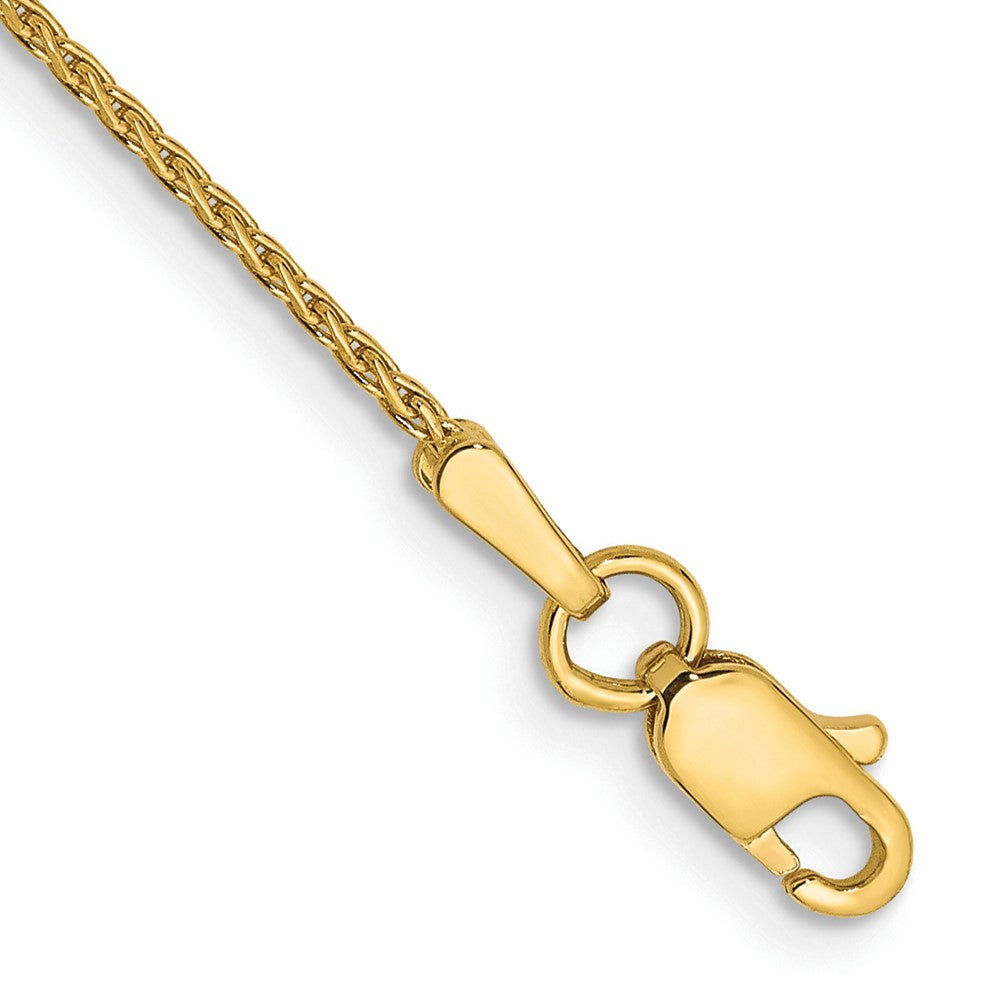 14K Diamond-cut Parisian Wheat with Lobster Clasp Anklet