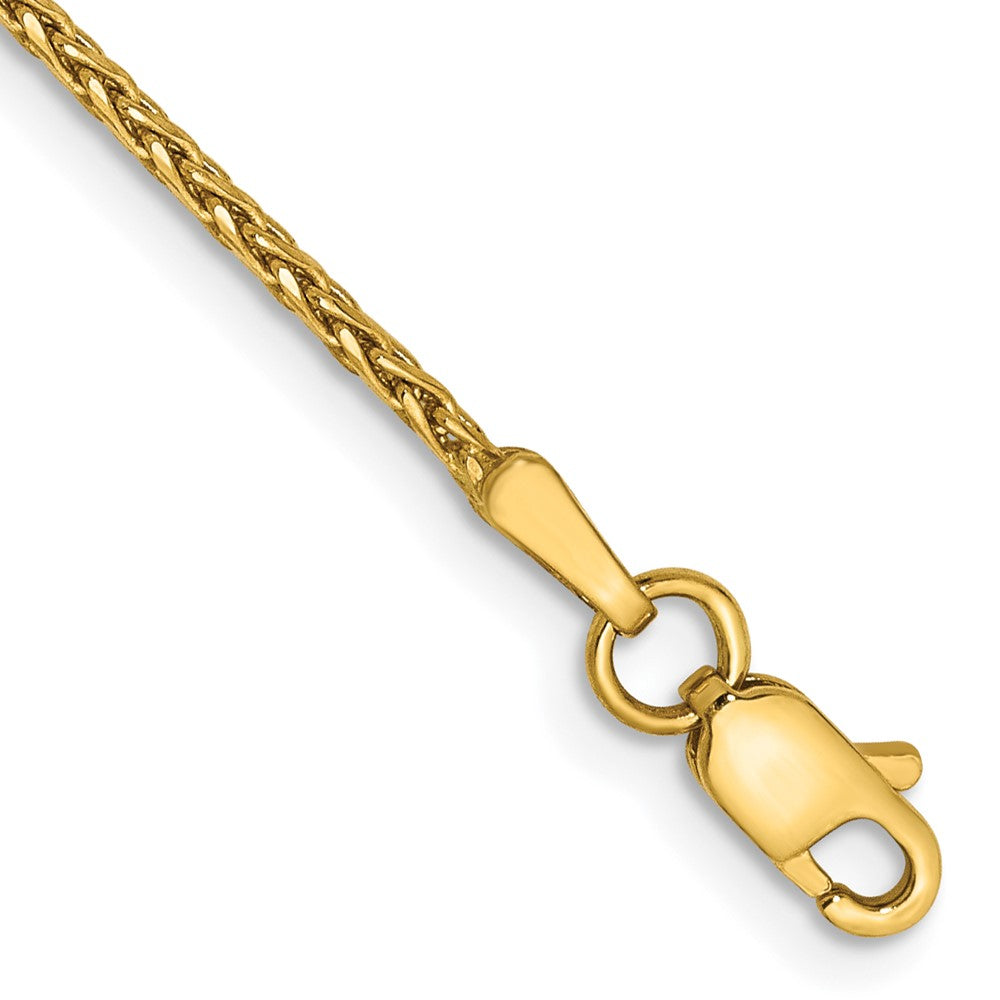 14K Diamond-cut Parisian Wheat with Lobster Clasp Anklet