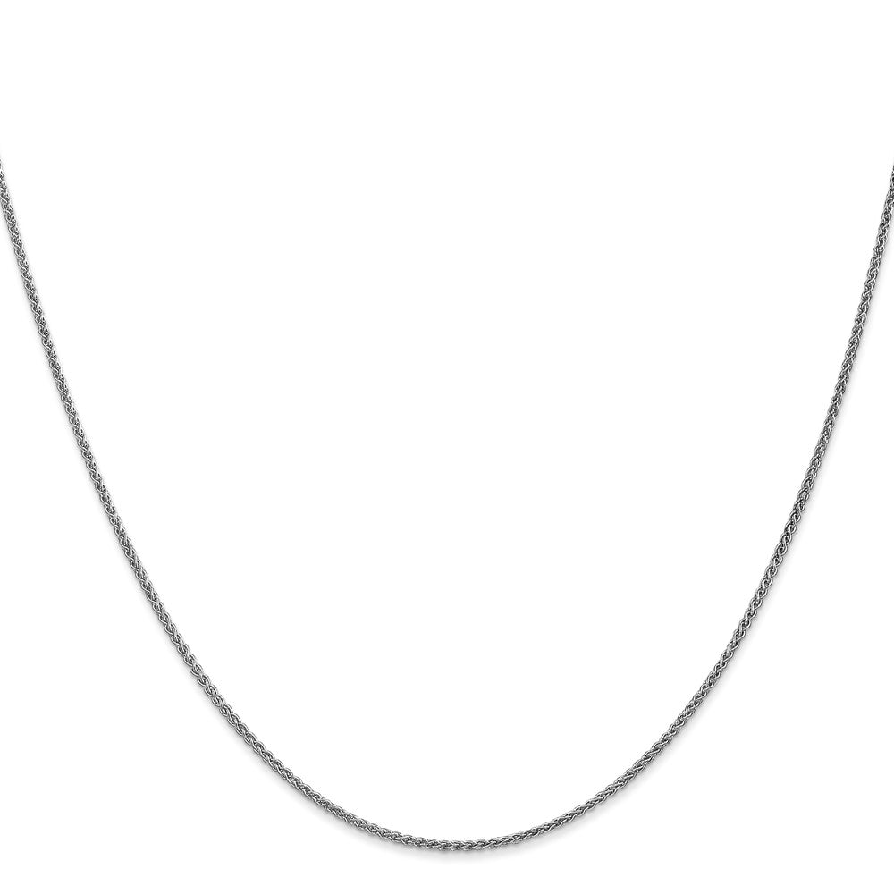 14K White Gold Spiga with Lobster Clasp Chain