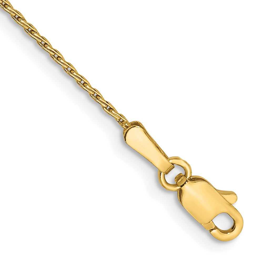 14K Round Parisian Wheat with Lobster Clasp Bracelet