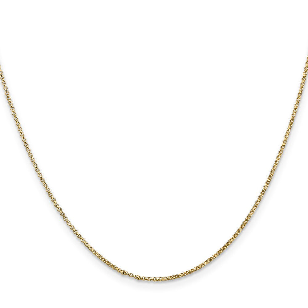 14K Rolo with Lobster Clasp Pendant Chain