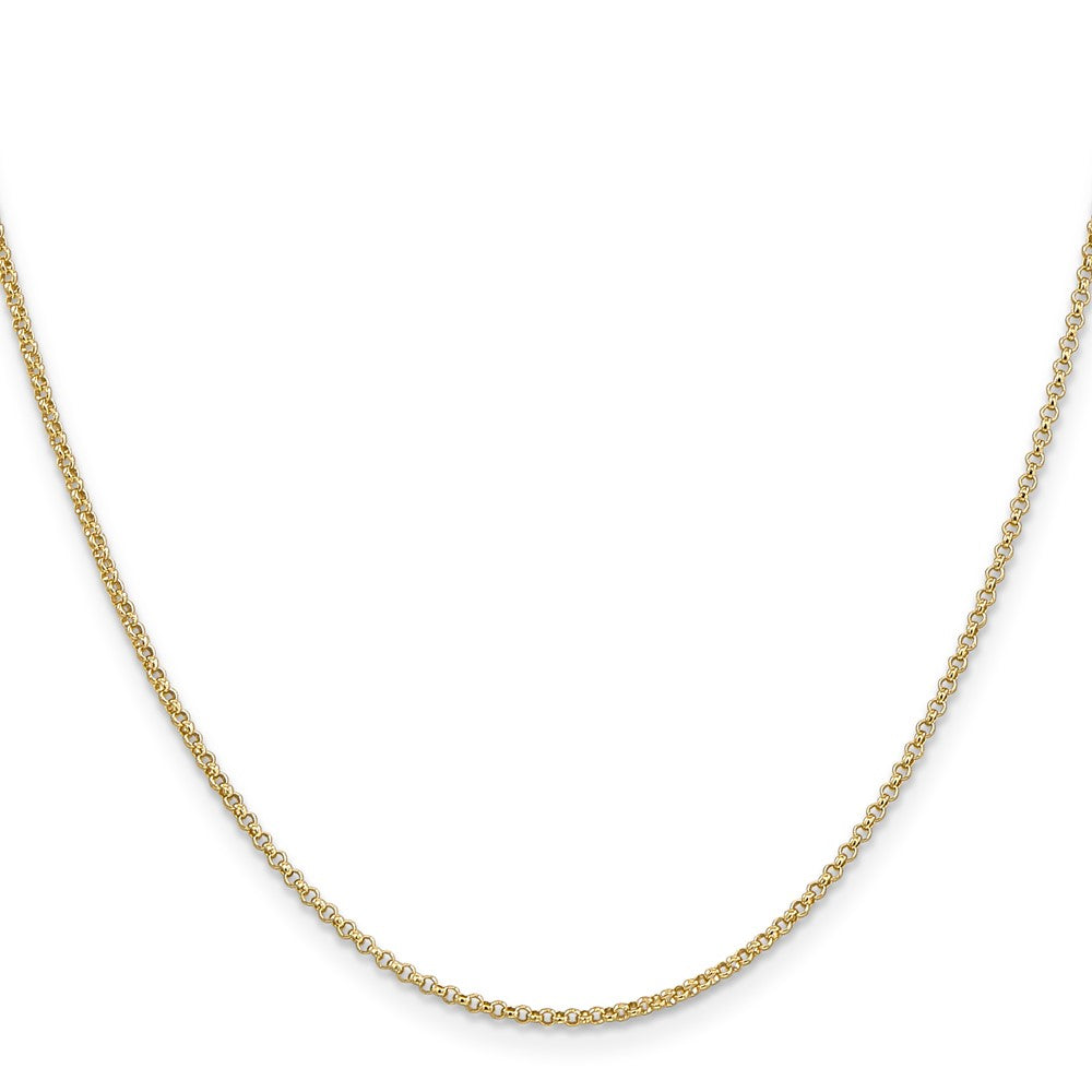 14K Rolo with Lobster Clasp Pendant Chain