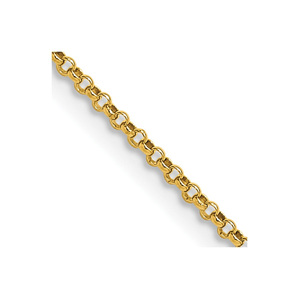 14K Rolo with Lobster Clasp Pendant Chain