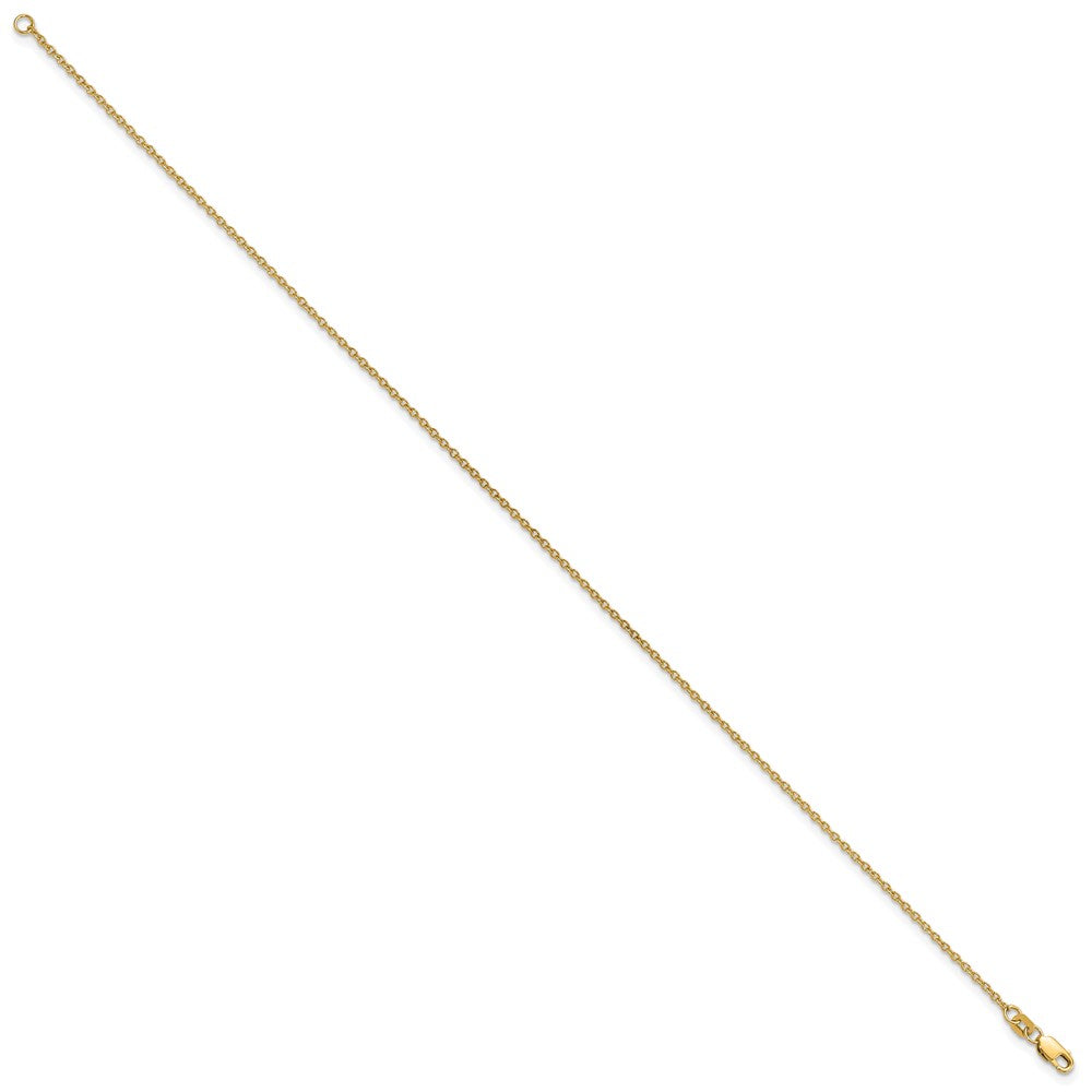 14K Forzantine Cable with Lobster Clasp Anklet