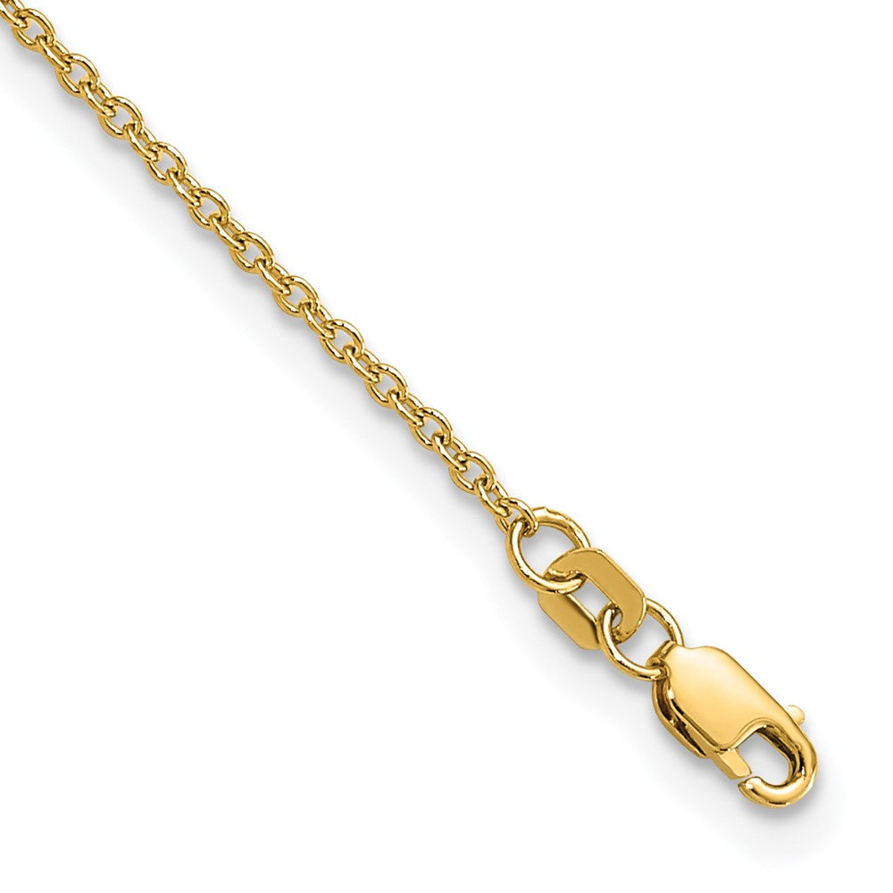 14K Forzantine Cable with Lobster Clasp Anklet