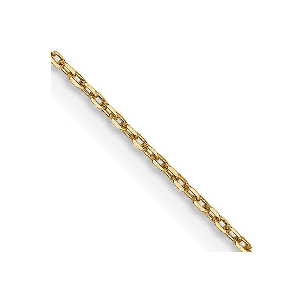 14K Diamond-cut Cable with Lobster Clasp Chain