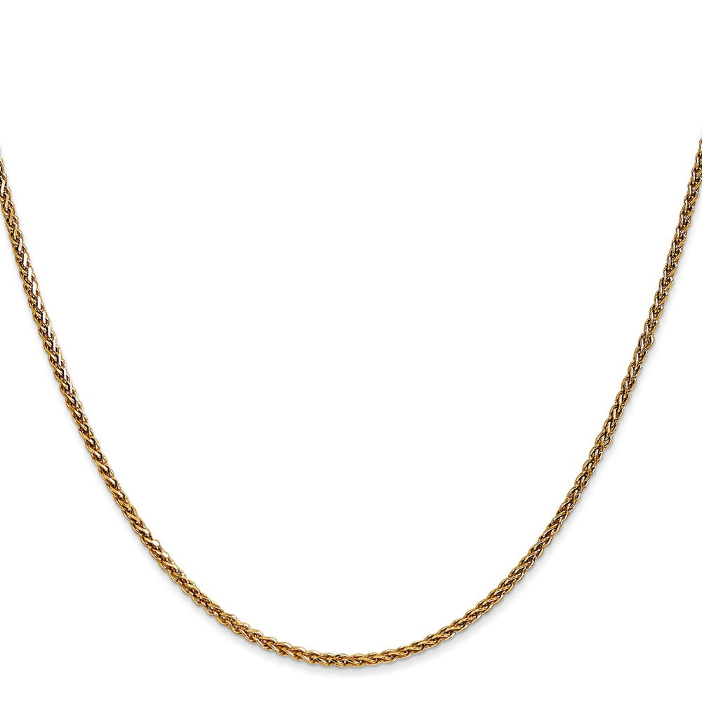 14K Diamond-cut Spiga with Lobster Clasp Chain