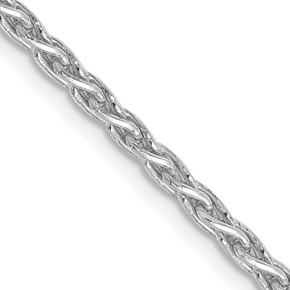 14K White Gold Parisian Wheat with Lobster Clasp Chain