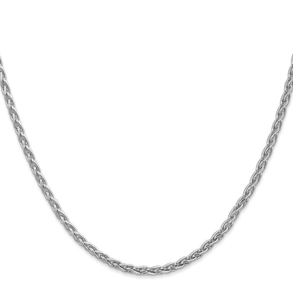 14K White Gold Parisian Wheat with Lobster Clasp Chain