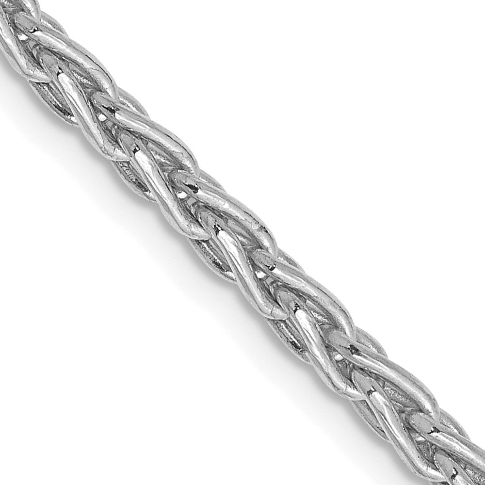 14K White Gold Parisian Wheat with Lobster Clasp Chain