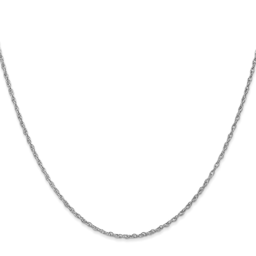 14K White Gold Heavy Baby Rope with Lobster Clasp Chain