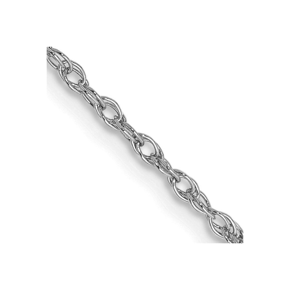 14K White Gold Heavy Baby Rope with Lobster Clasp Chain