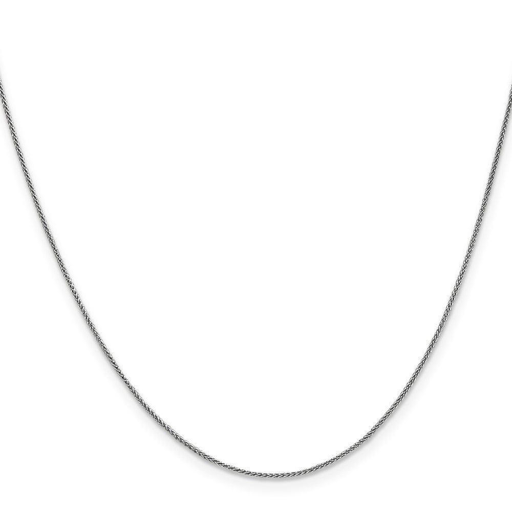 14K White Gold Spiga with Lobster Clasp Chain