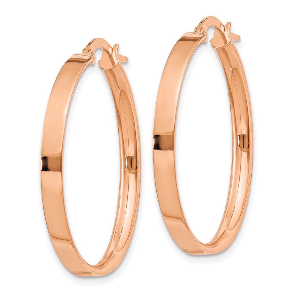 14K Rose Gold Large Hoop Earrings