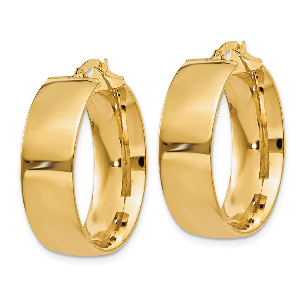 14k Polished Large Hoop Earrings