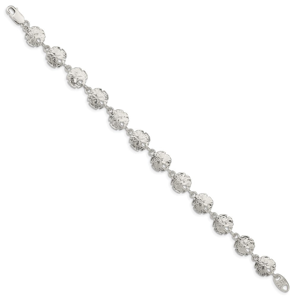 Sterling Silver Polished Sand Dollars Bracelet