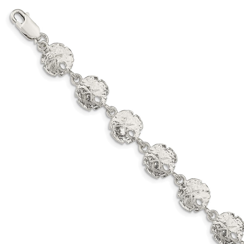 Sterling Silver Polished Sand Dollars Bracelet