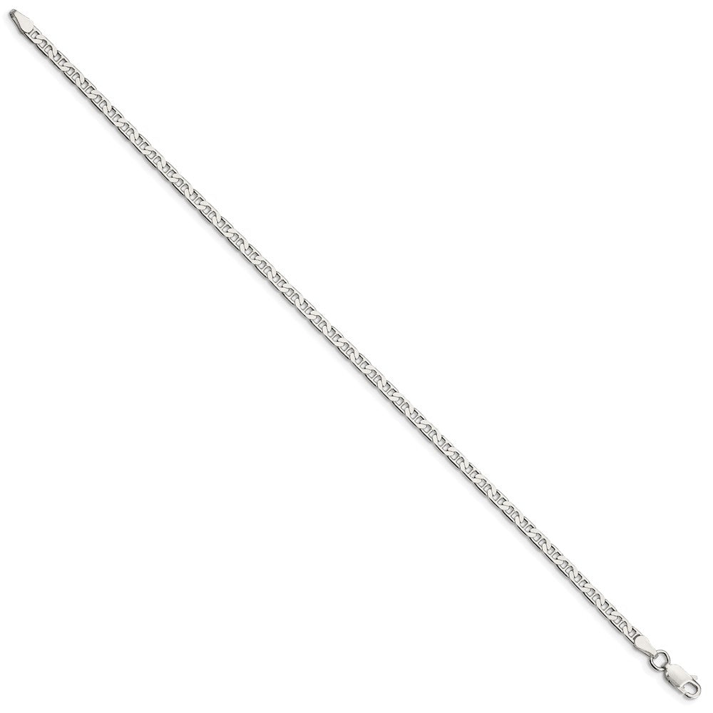 Sterling Silver Flat Anchor Chain Anklet