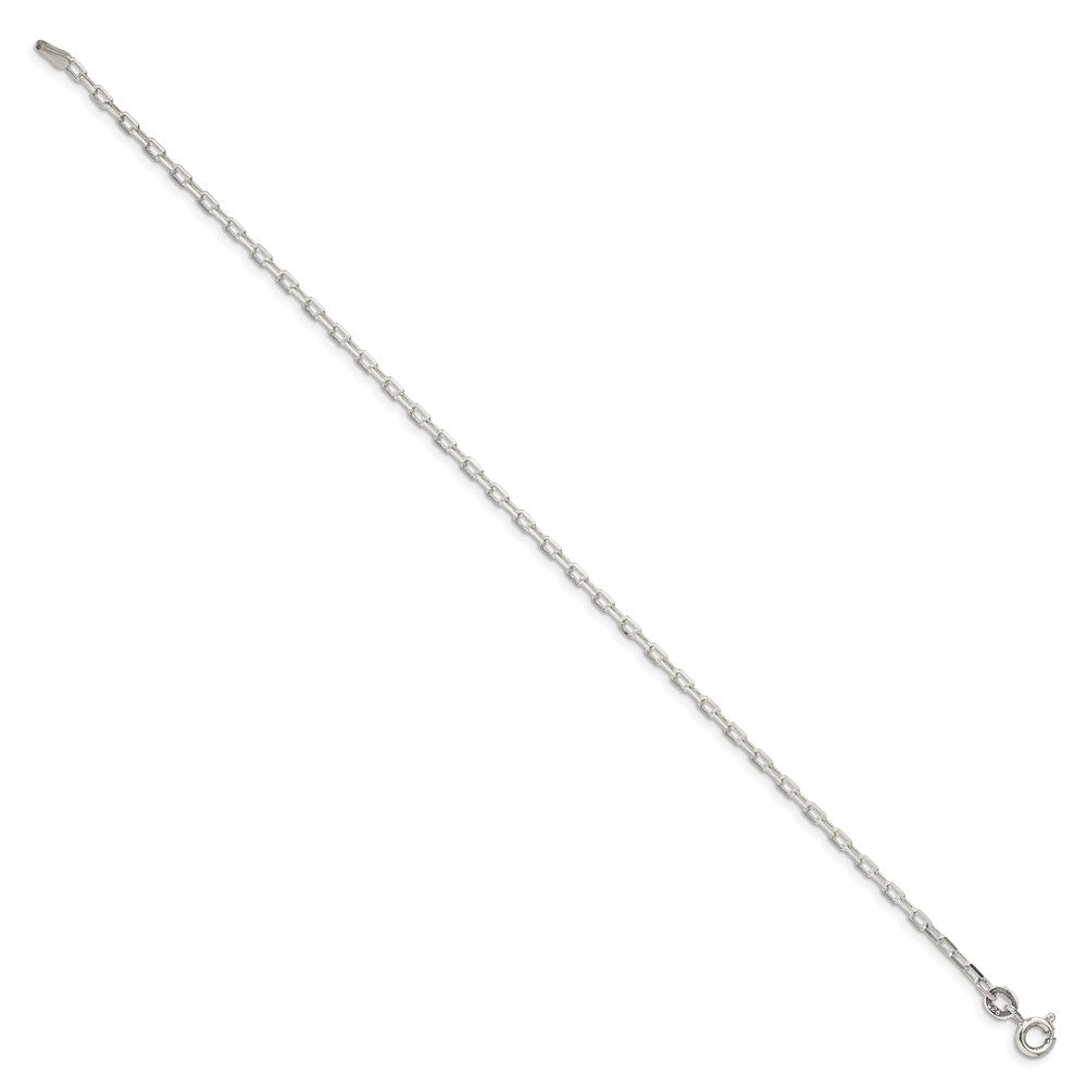 Sterling Silver Diamond-cut Open Link Cable Chain
