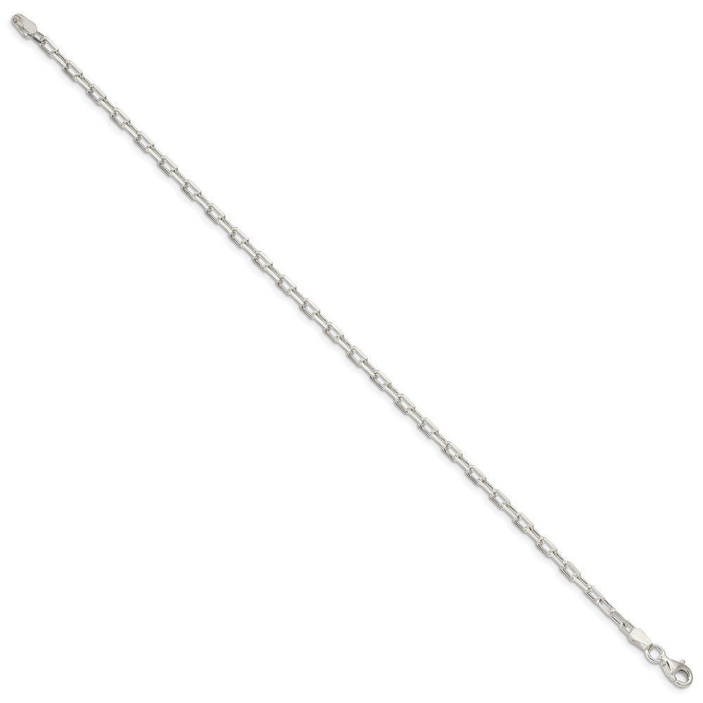 Sterling Silver Diamond-cut Long Link Cable Chain