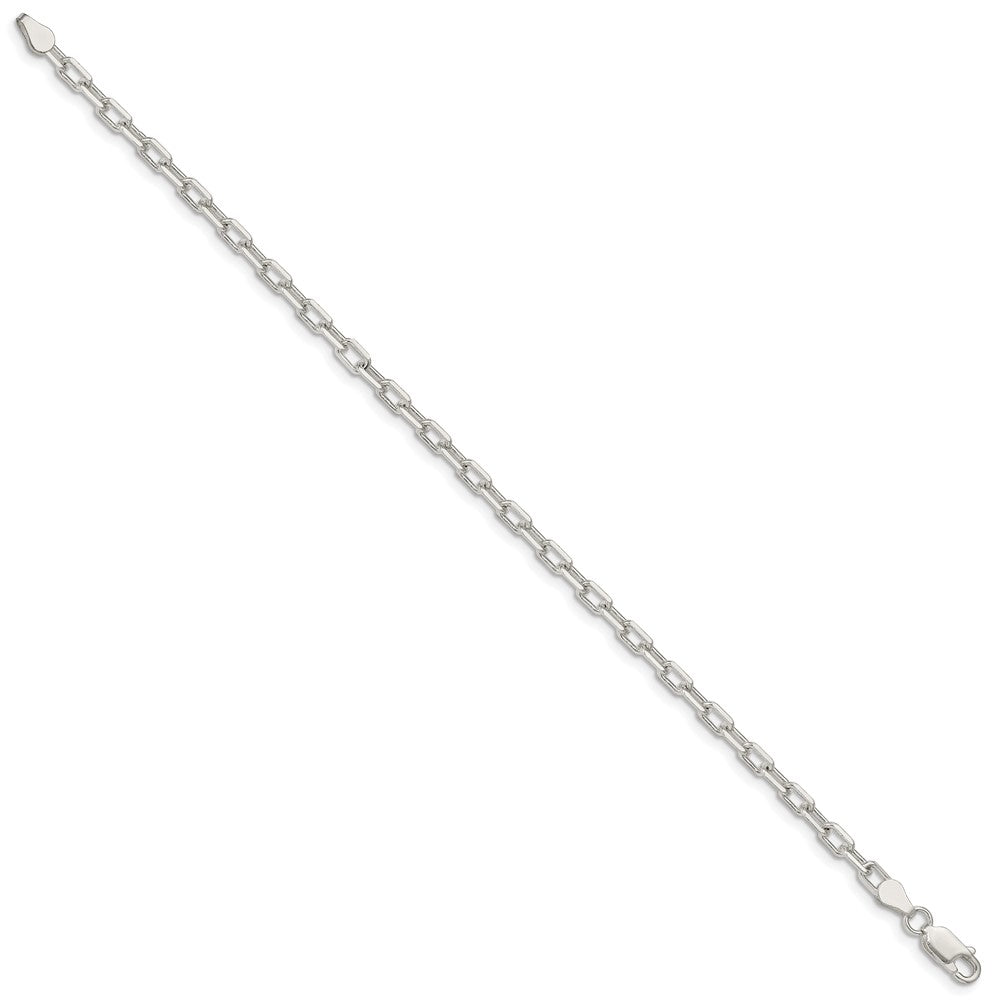 Sterling Silver Diamond-cut Long Link Cable Chain