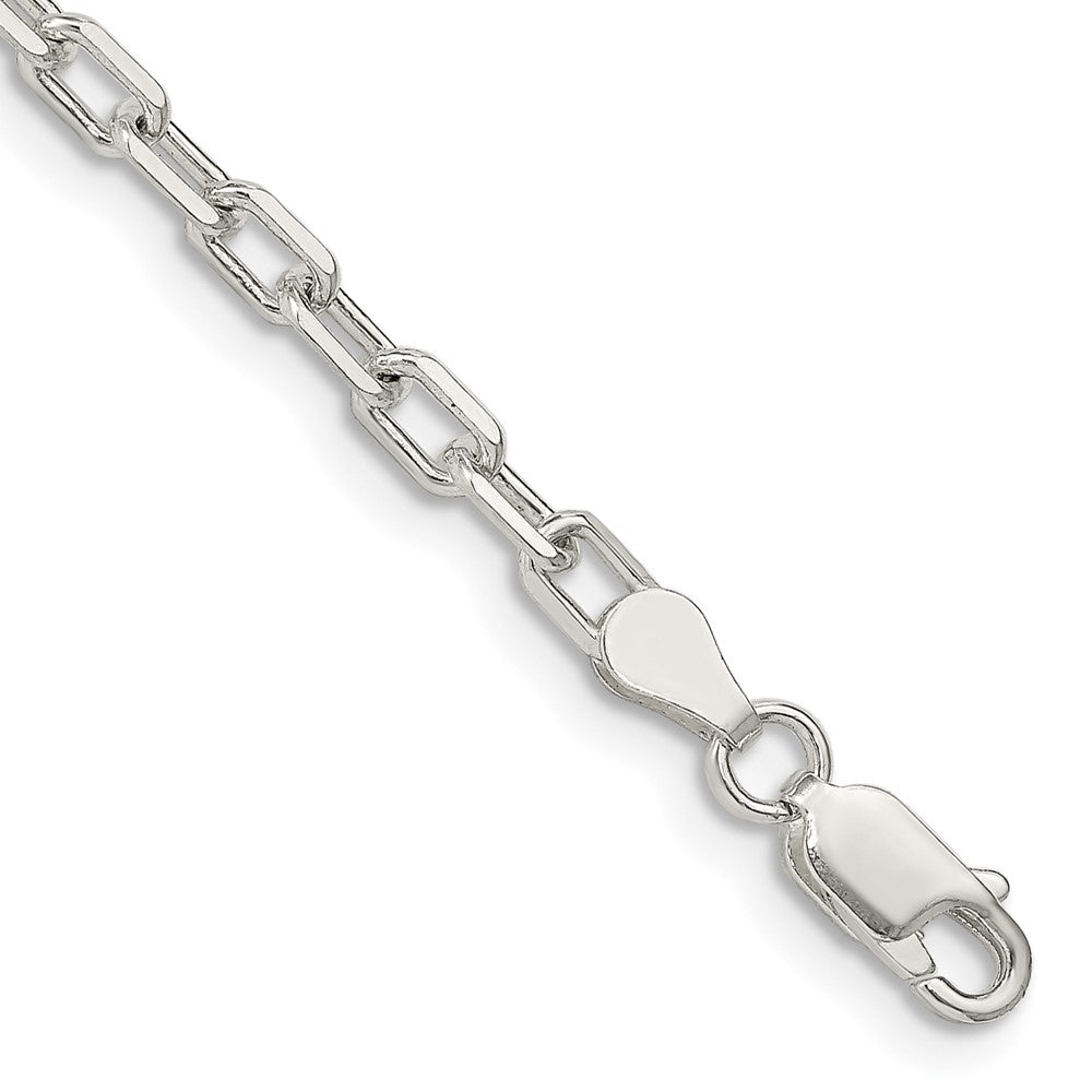 Sterling Silver Diamond-cut Long Link Cable Chain