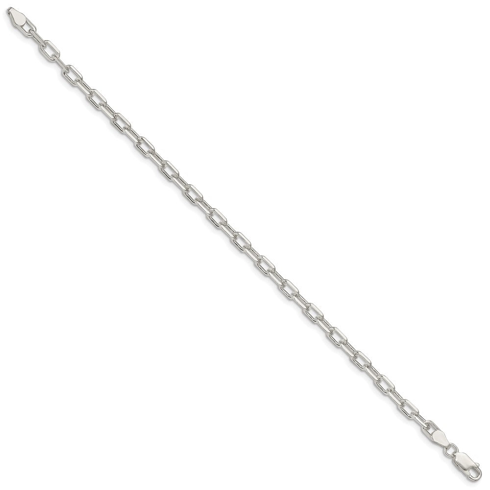 Sterling Silver Diamond-cut Long Link Cable Chain