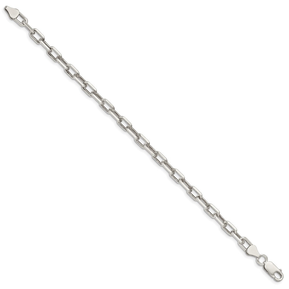 Sterling Silver Diamond-cut Long Link Cable Chain