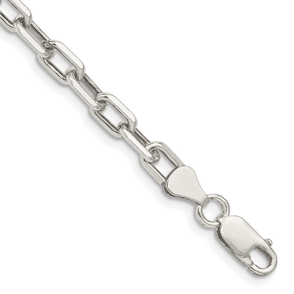 Sterling Silver Diamond-cut Long Link Cable Chain