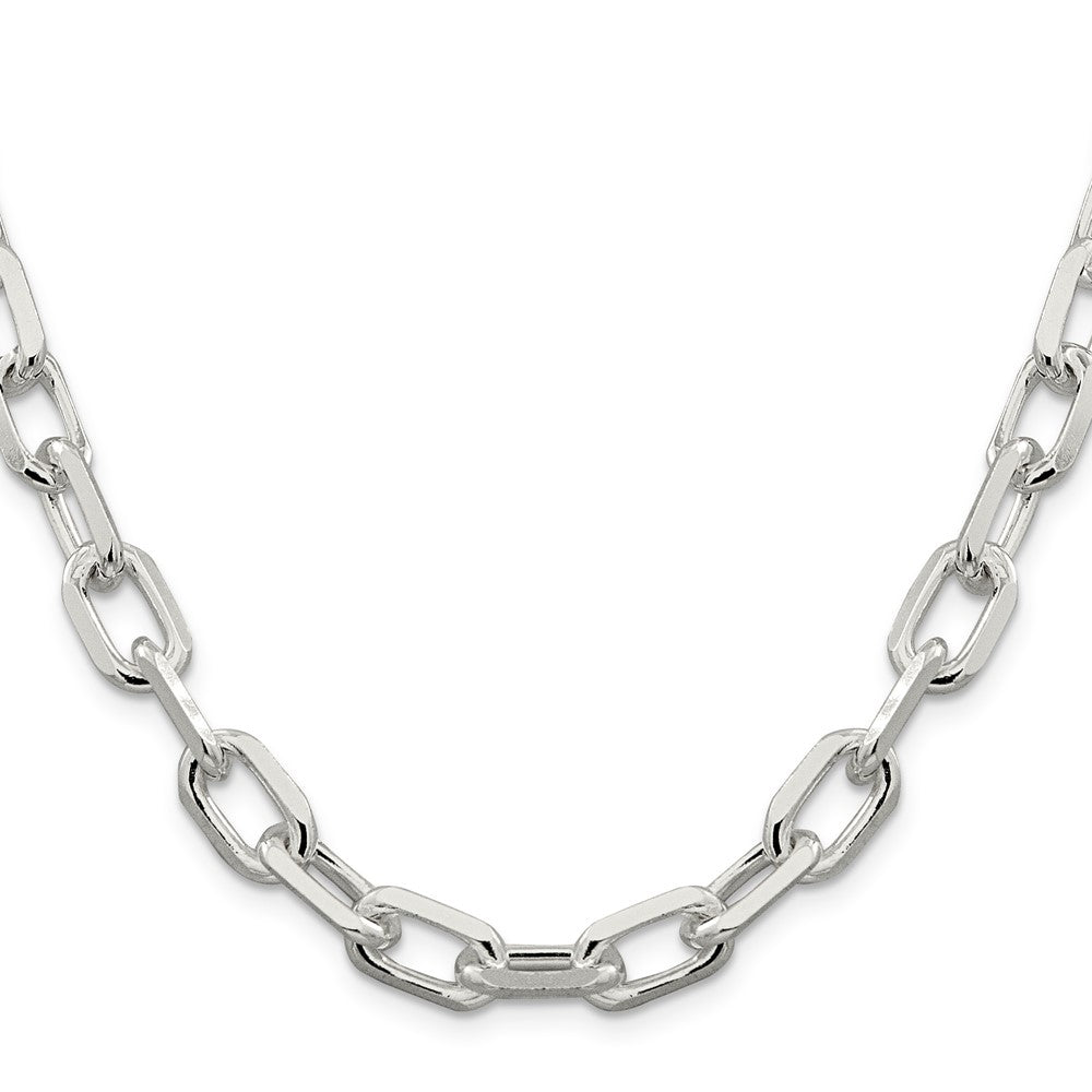 Sterling Silver Diamond-cut Long Link Cable Chain