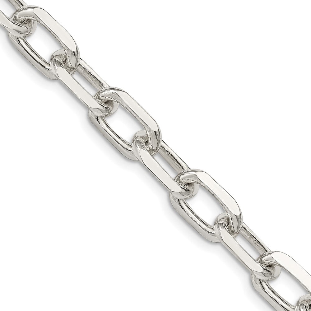 Sterling Silver Diamond-cut Long Link Cable Chain