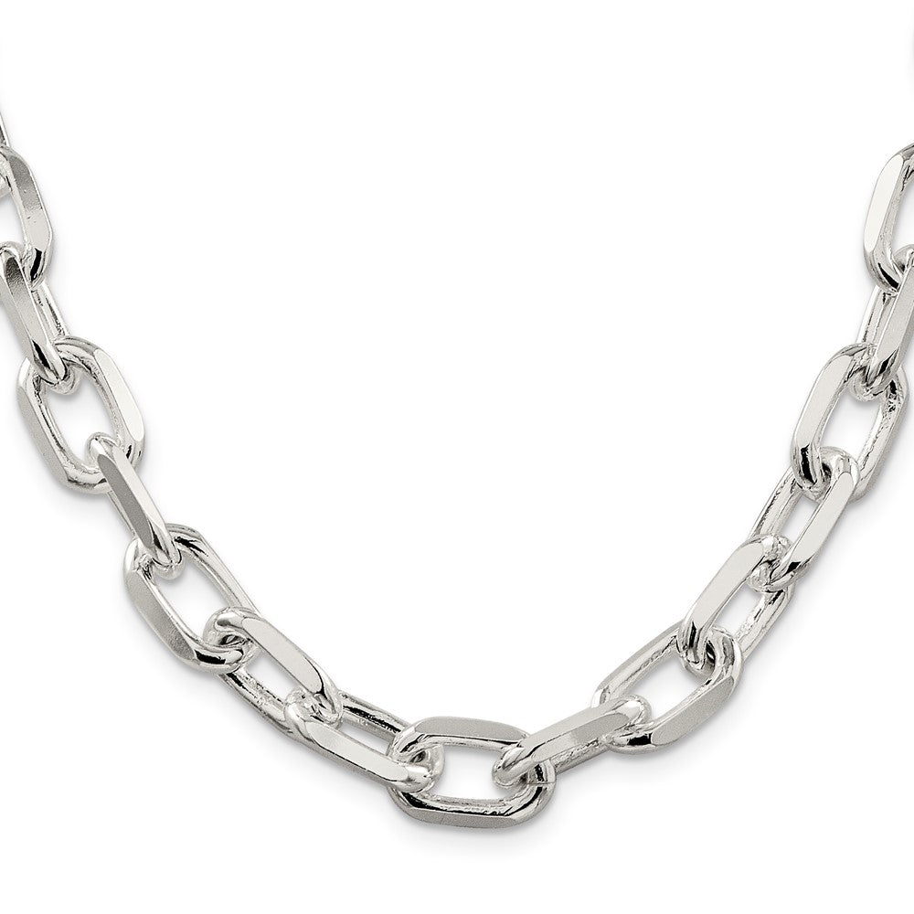 Sterling Silver Diamond-cut Long Link Cable Chain