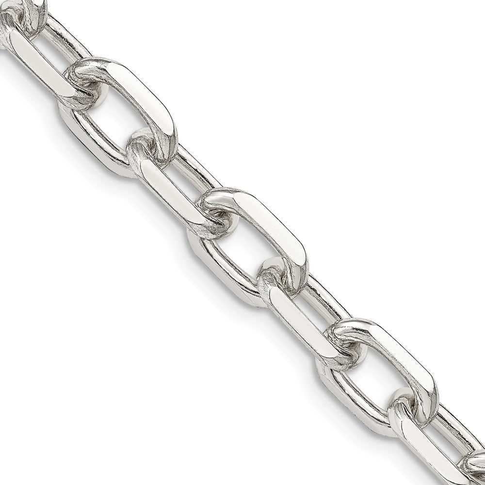 Sterling Silver Diamond-cut Long Link Cable Chain