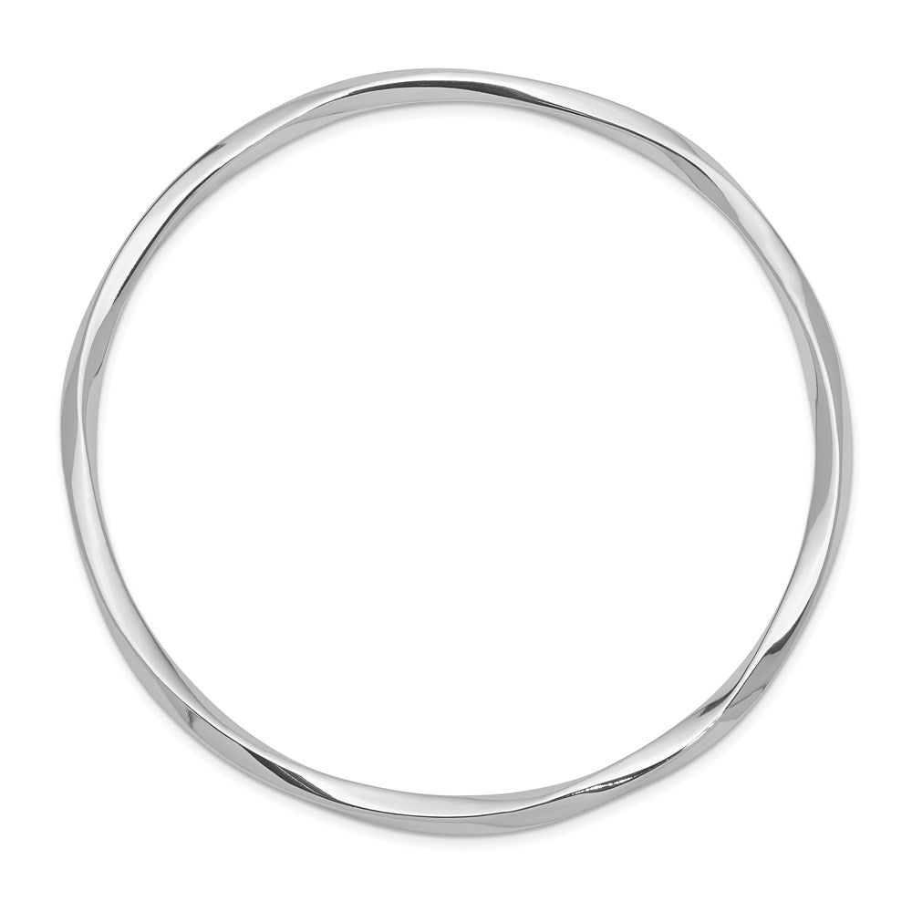 Sterling Silver Rhodium-plated Bangle