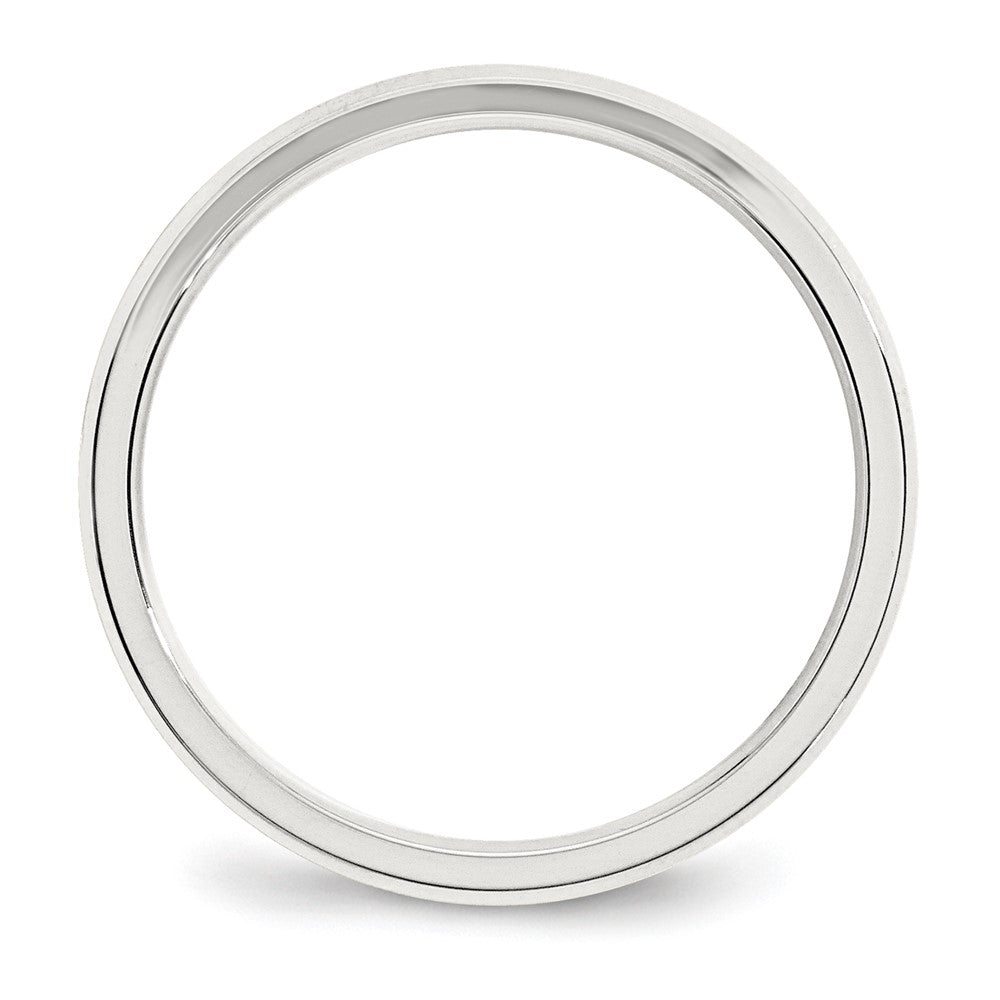 Sterling Silver Beveled Edge Size 12 Band