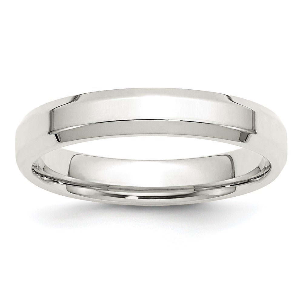 Sterling Silver Beveled Edge Size 13.5 Band