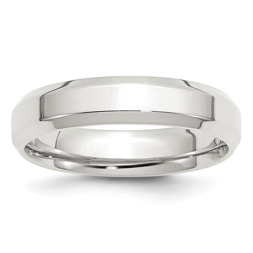 Sterling Silver Beveled Edge Size 5 Band