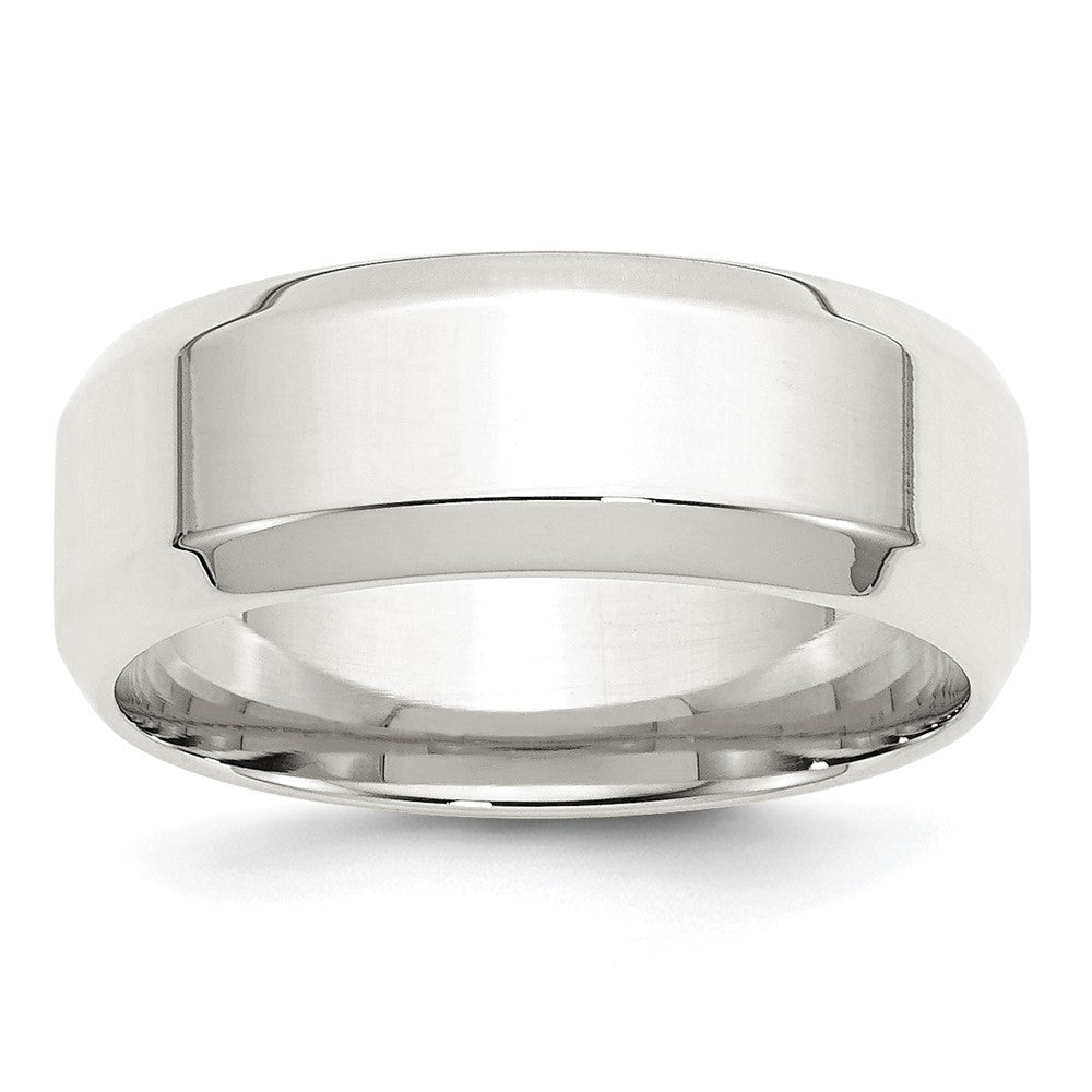 Sterling Silver Beveled Edge Size 5.5 Band