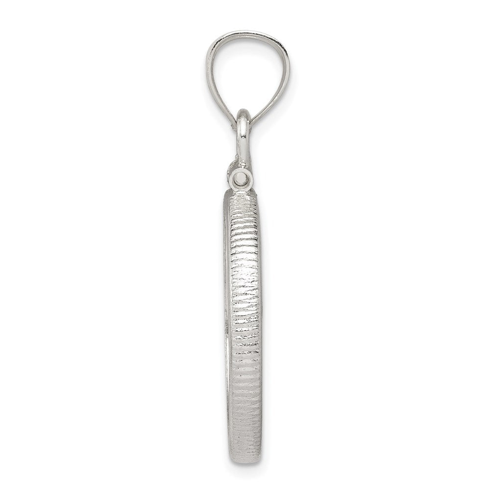 Wideband Distinguished Coin Jewelry Sterling Silver Polished 21.1 x $0.05 Screw Top Coin Bezel Pendant