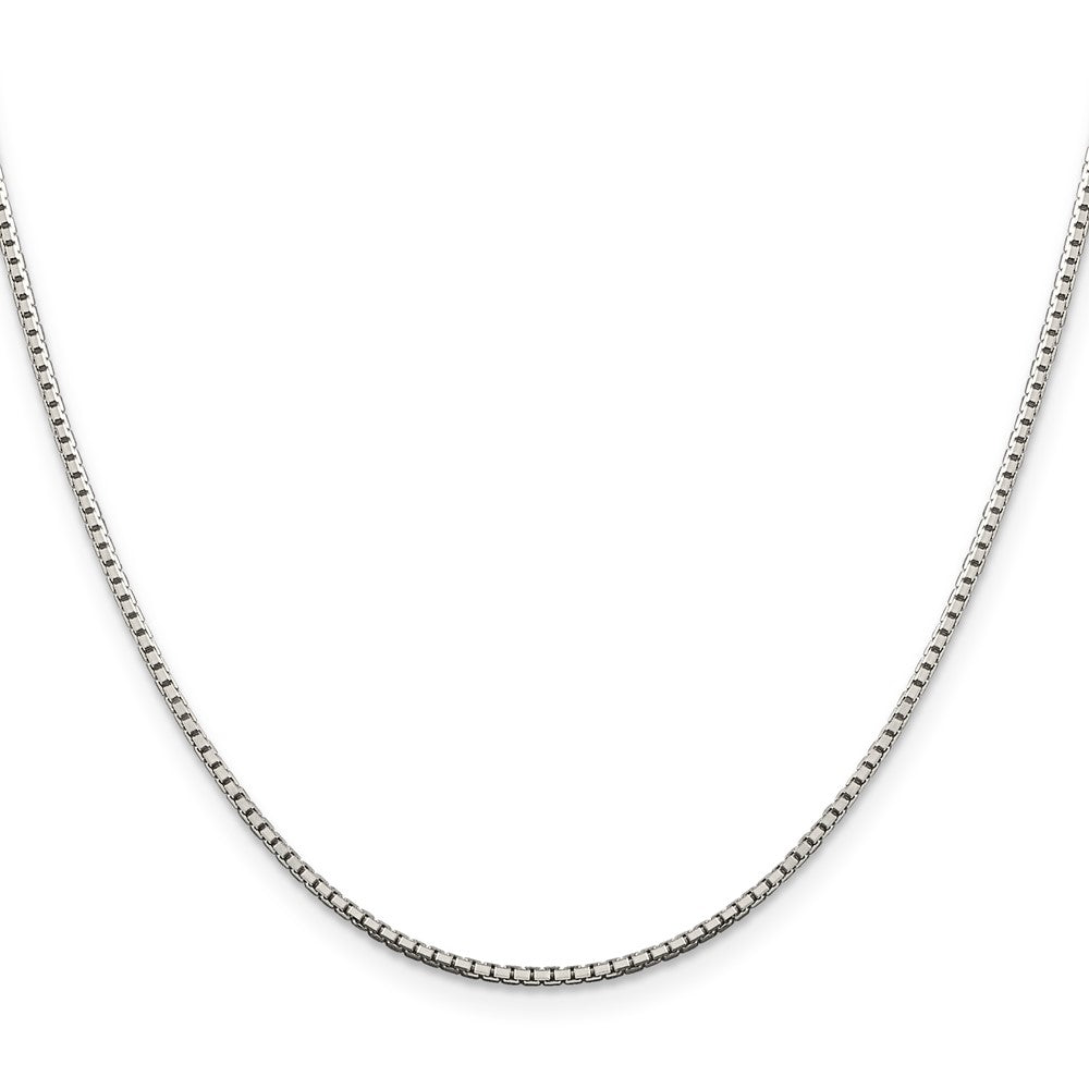 Sterling Silver 8 Sided Diamond-cut Box Chain