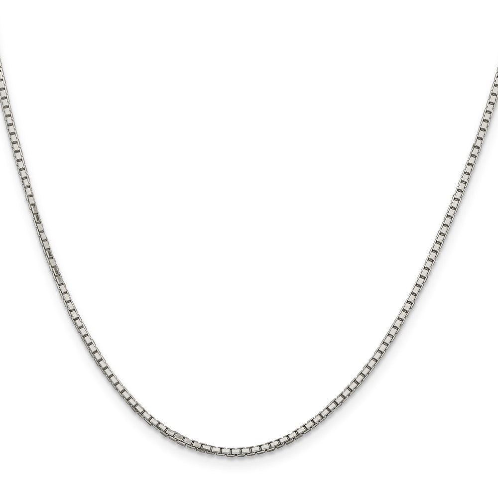 Sterling Silver 8 Sided Diamond-cut Box Chain