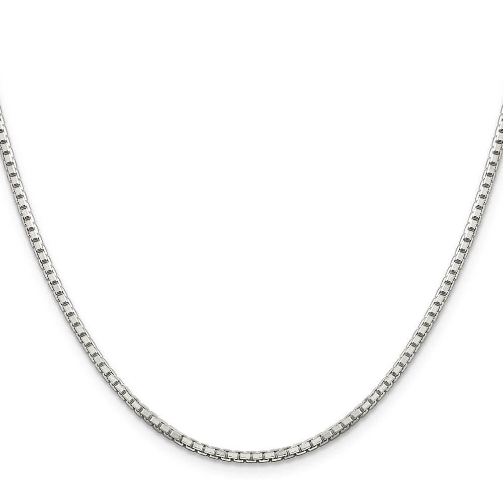 Sterling Silver 8 Sided Diamond-cut Box Chain