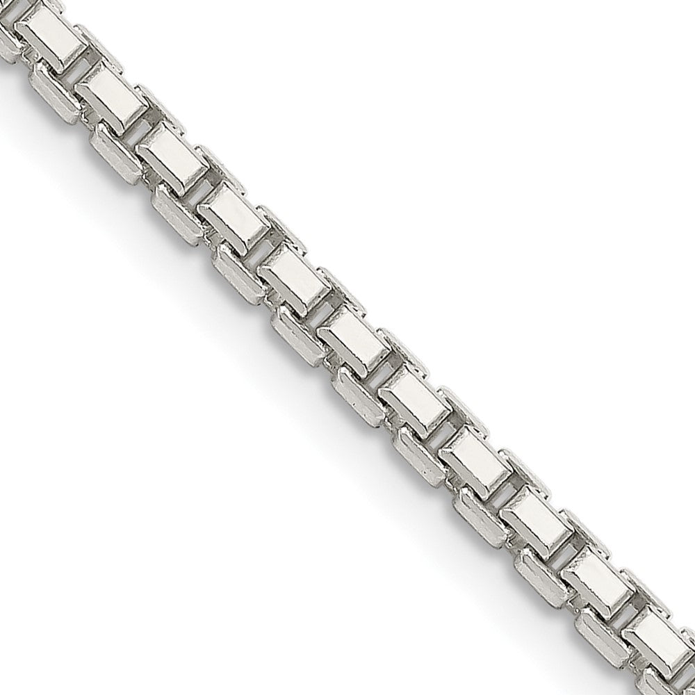 Sterling Silver 8 Sided Diamond-cut Box Chain