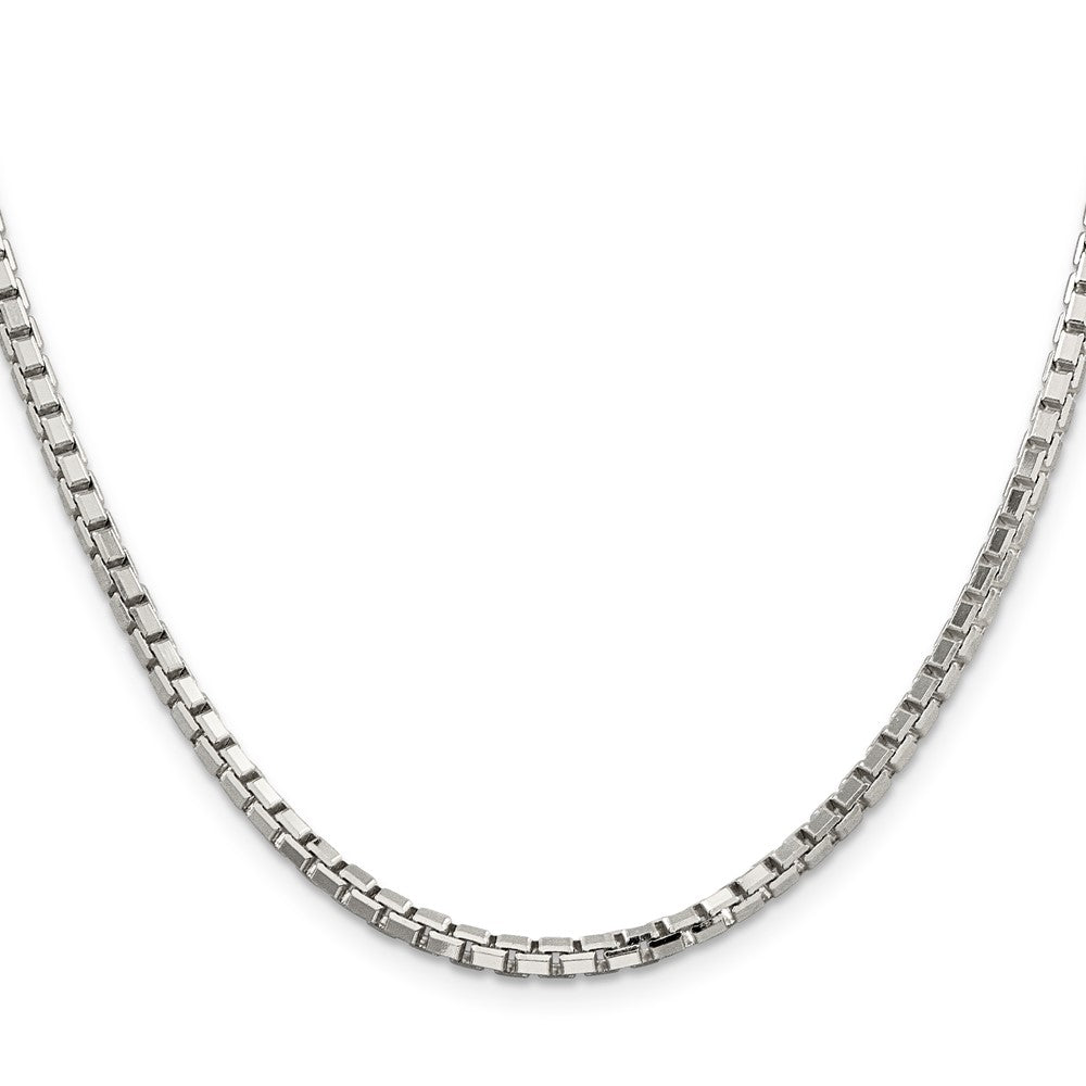 Sterling Silver 8 Sided Diamond-cut Box Chain