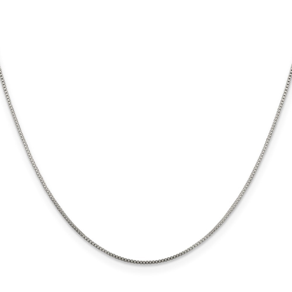 Sterling Silver Rhodium-plated Box Chain