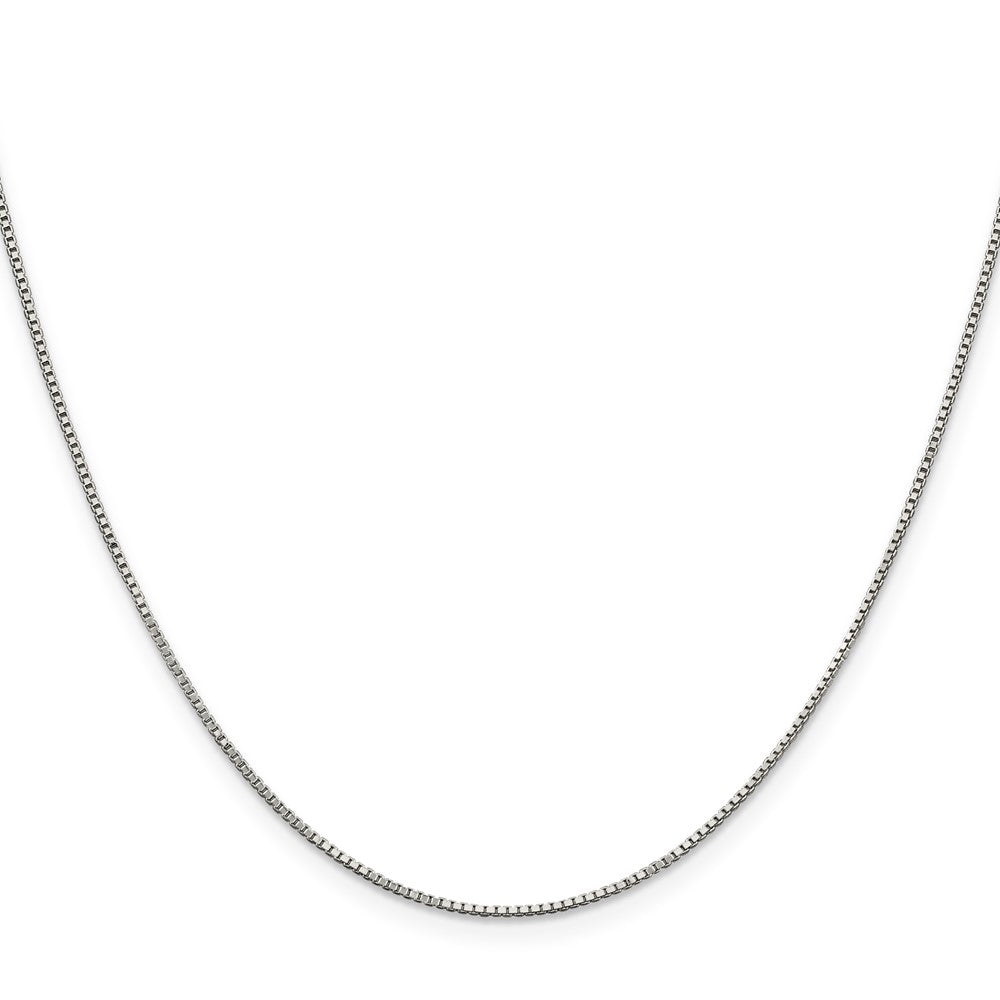 Sterling Silver Rhodium-plated Box Chain