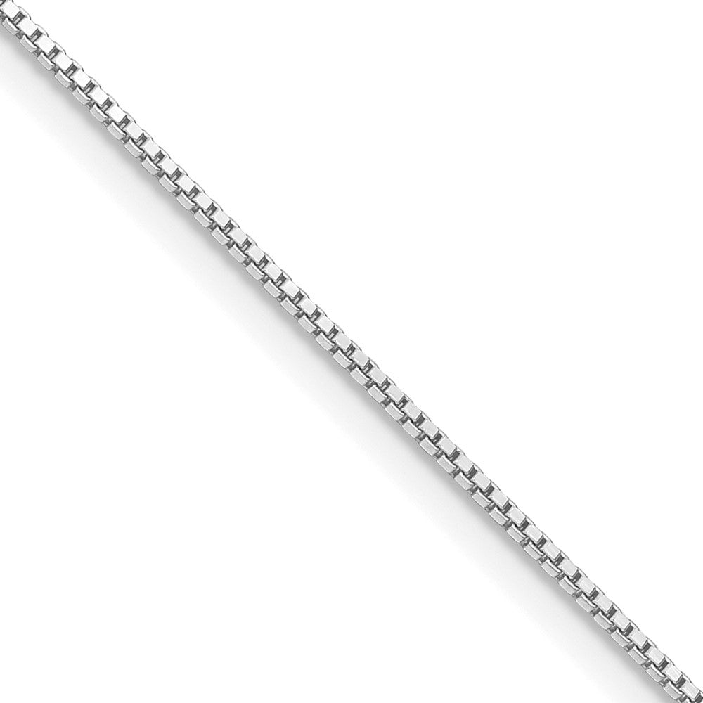 Sterling Silver Rhodium-plated Box Chain with a extention