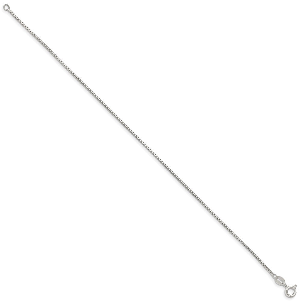 Sterling Silver Box Chain Anklet