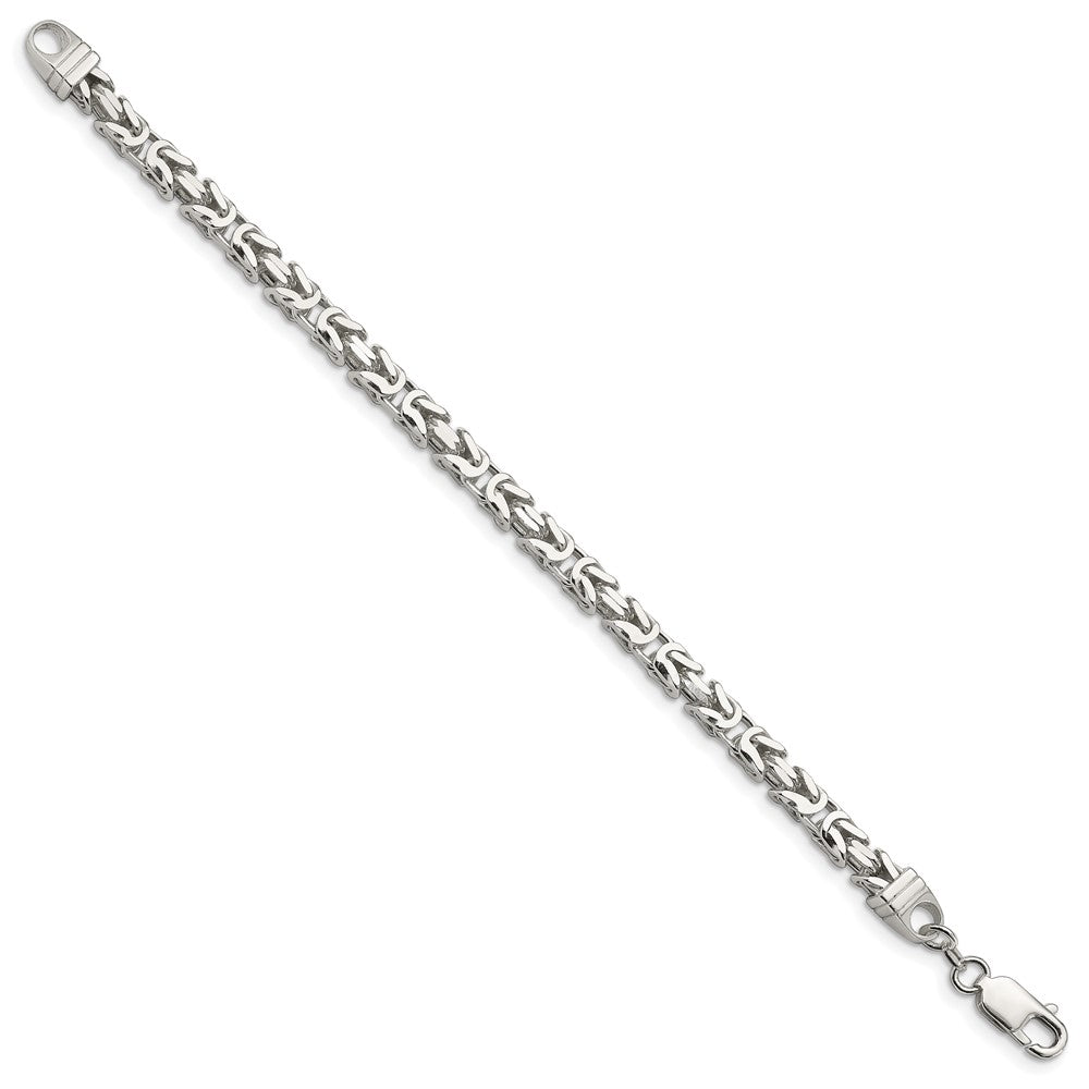 Sterling Silver 5mm Byzantine Chain