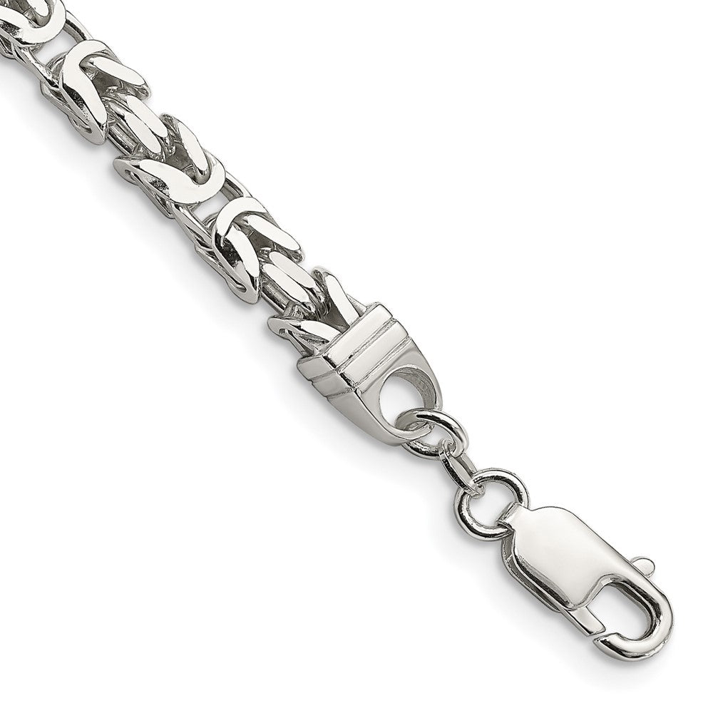 Sterling Silver 5mm Byzantine Chain